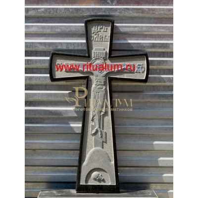 Крест из гранита резной — ritualum.ru
